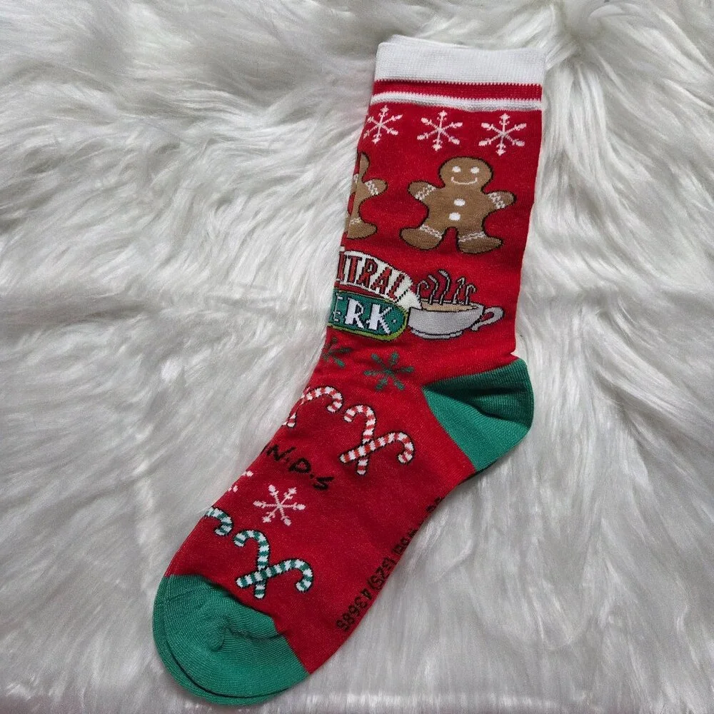 FRIENDS Central Perk Holiday Crew Socks